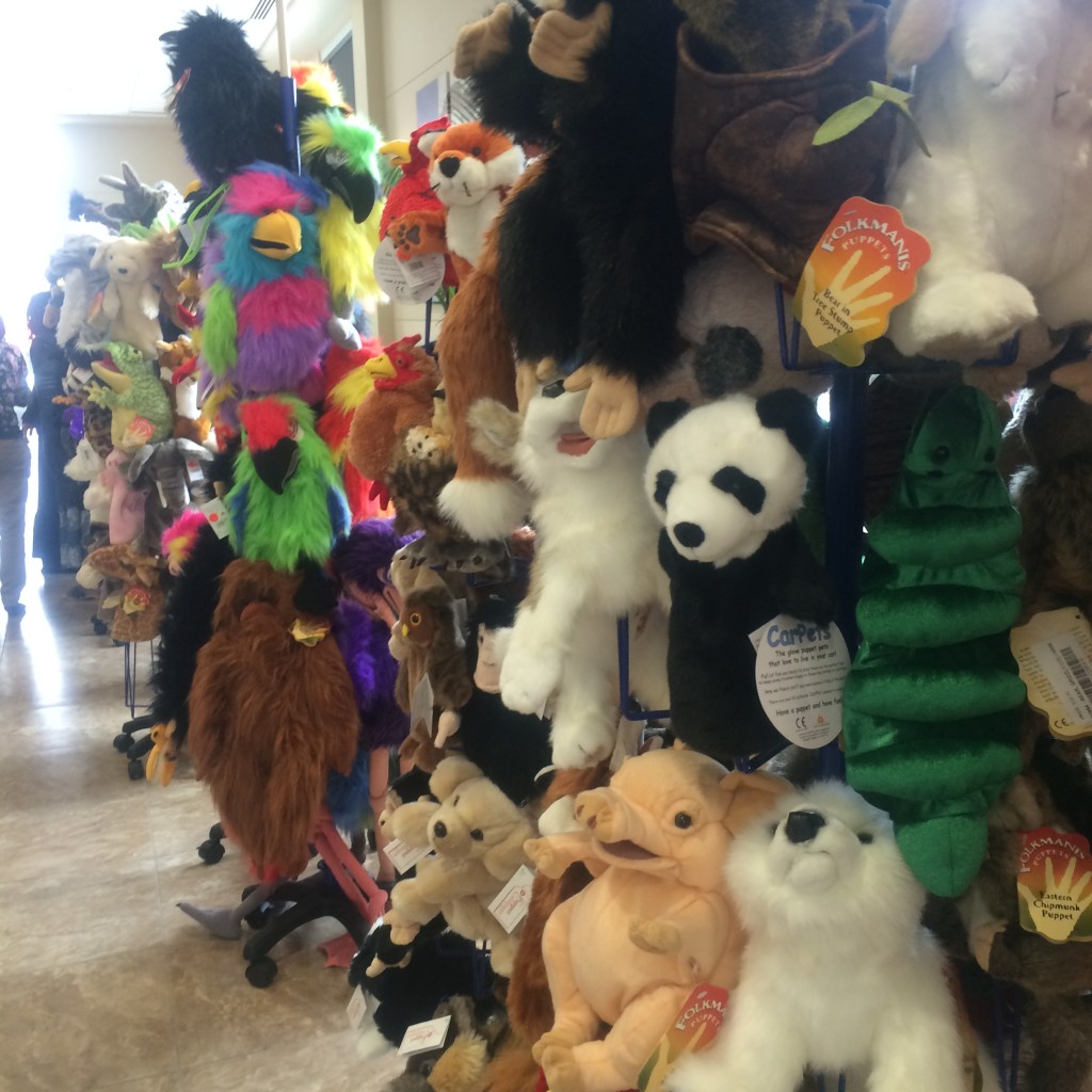 Puppets for sale at the 2015 Kids First conference in Des Moines